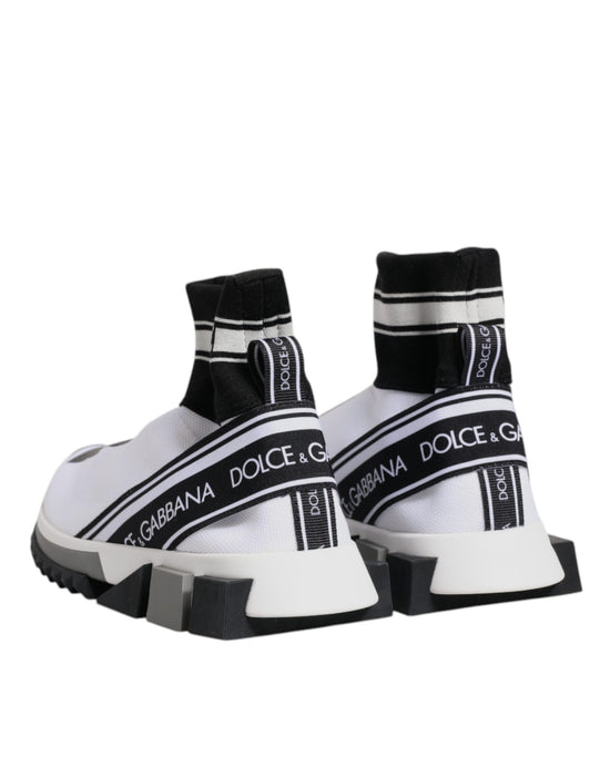 White Black Sorrento Socks Sneakers Shoes