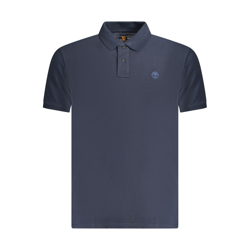 Blue Cotton Polo Shirt