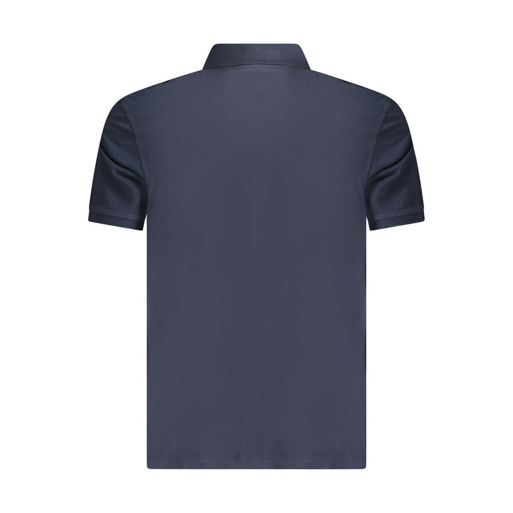 Blue Cotton Polo Shirt