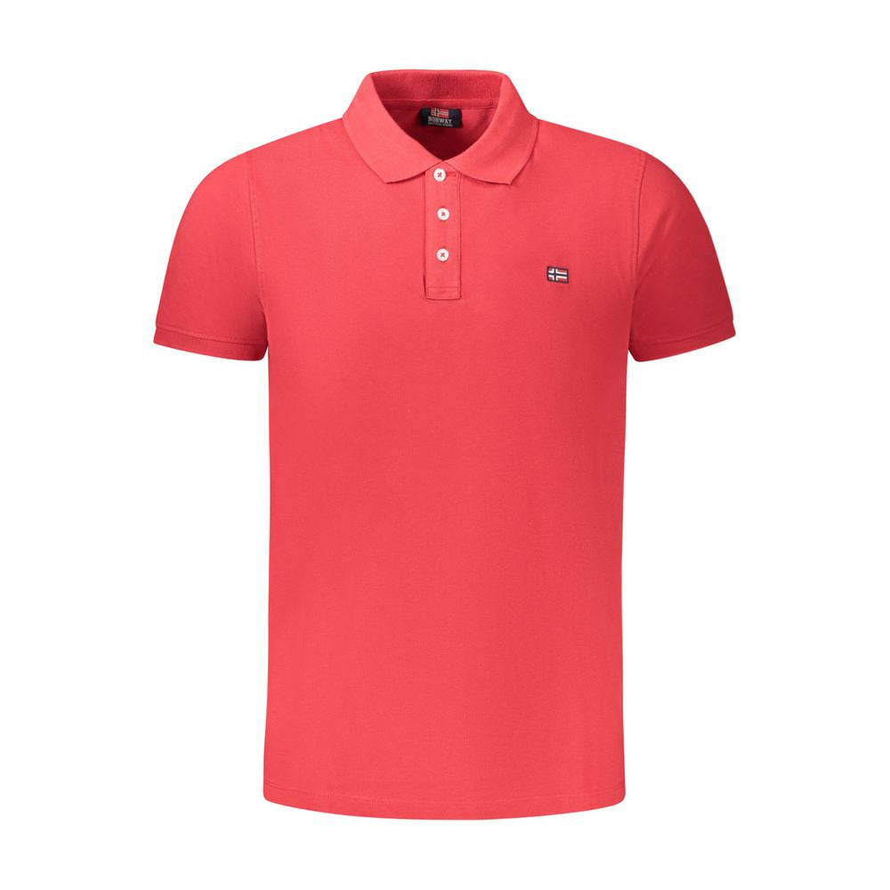 Red Cotton Polo Shirt