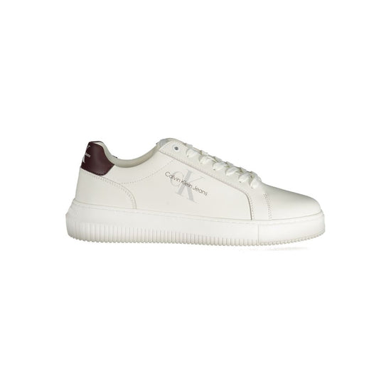 White Polyester Sneaker