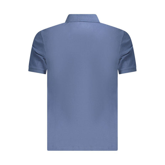 Blue Cotton Polo Shirt