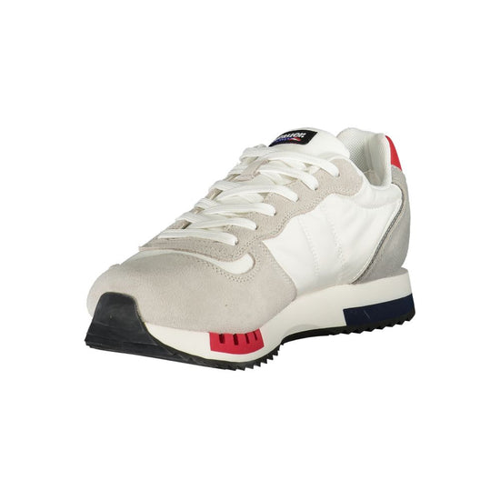 White Polyethylene Men Sneaker