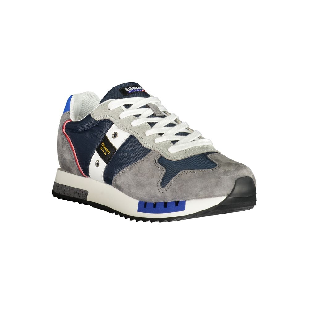 Gray Polyester Men Sneaker