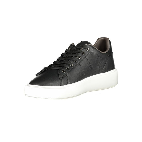 Black Leather Men Sneaker