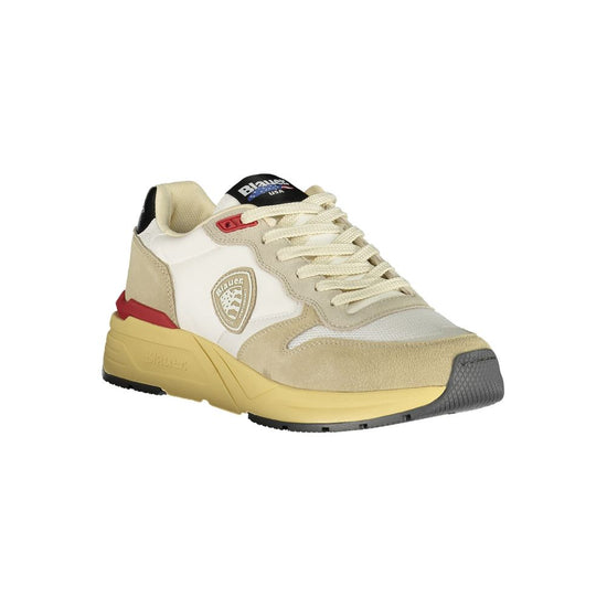 Beige Polyester Men Sneaker