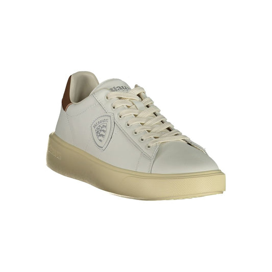 White Leather Men Sneaker