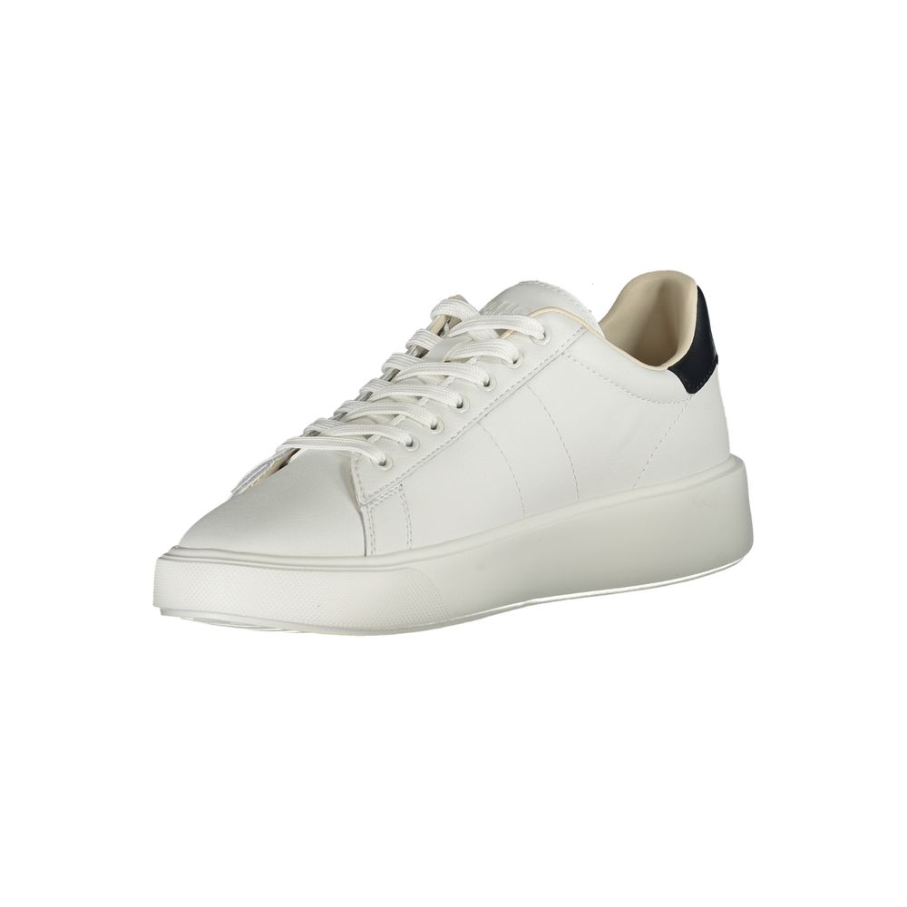 White Polyethylene Men Sneaker