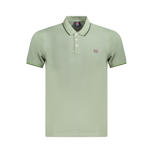 Green Cotton Polo Shirt