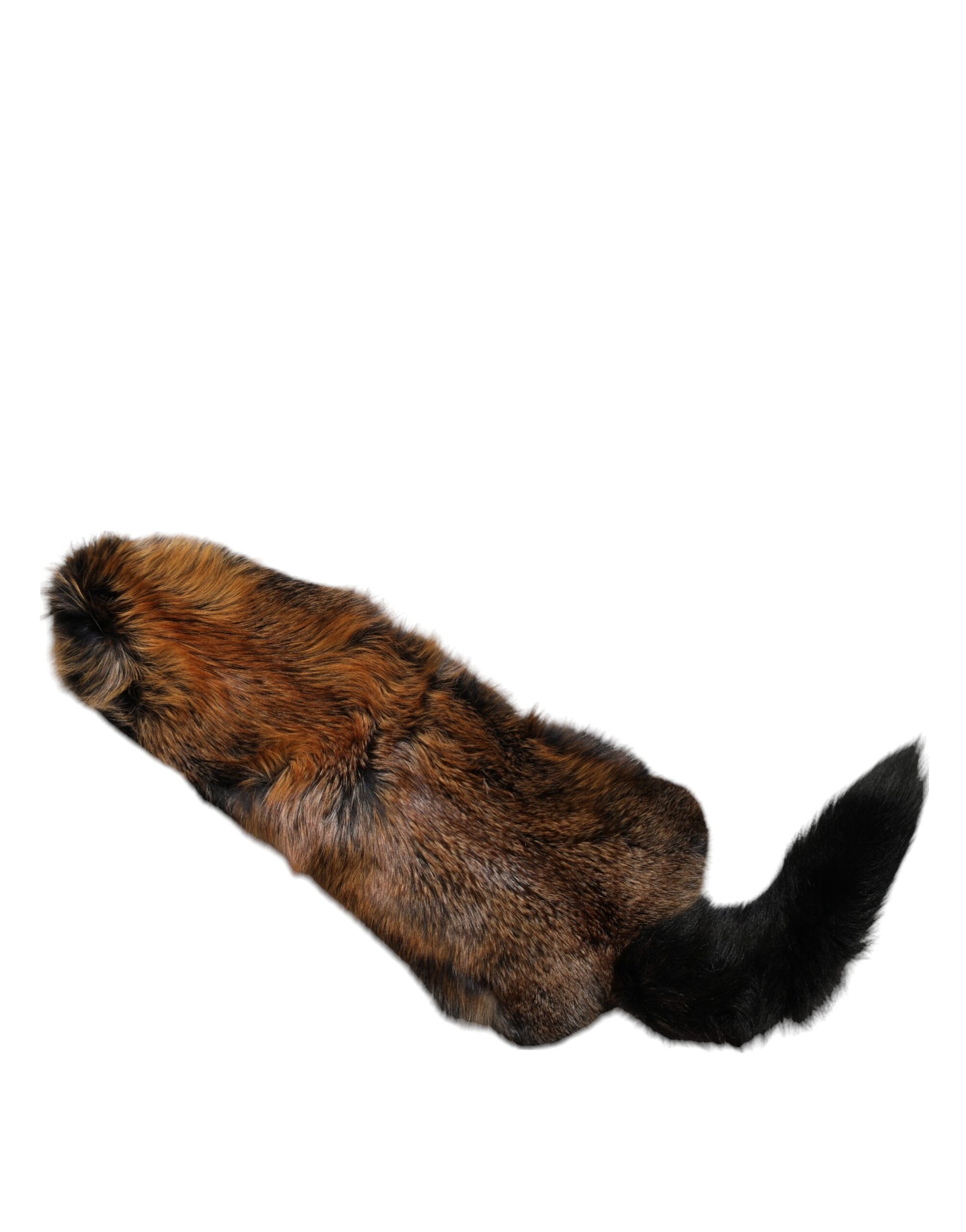 Brown Red Fox Fur Neck Warmer Winter Scarf