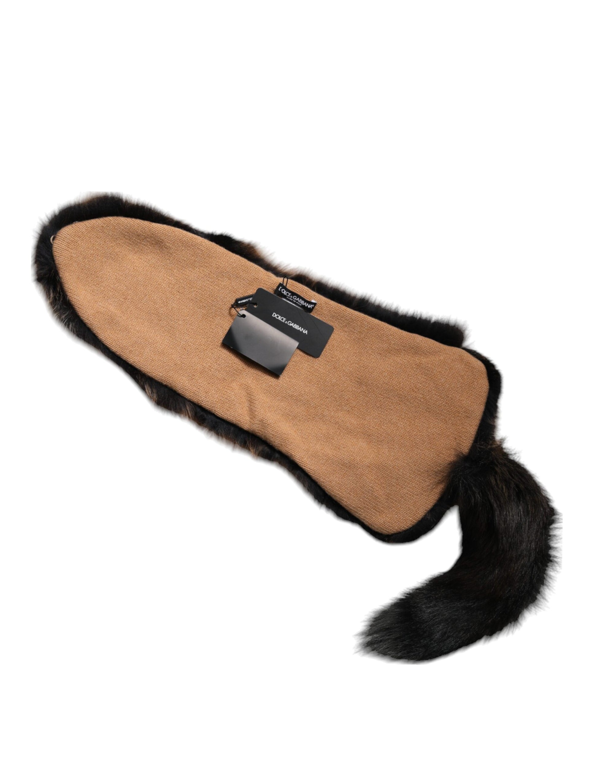 Brown Red Fox Fur Neck Warmer Winter Scarf