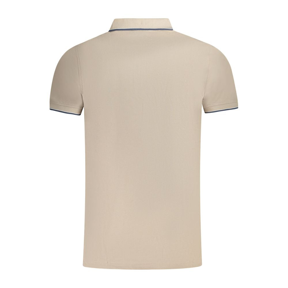 Beige Cotton Polo Shirt