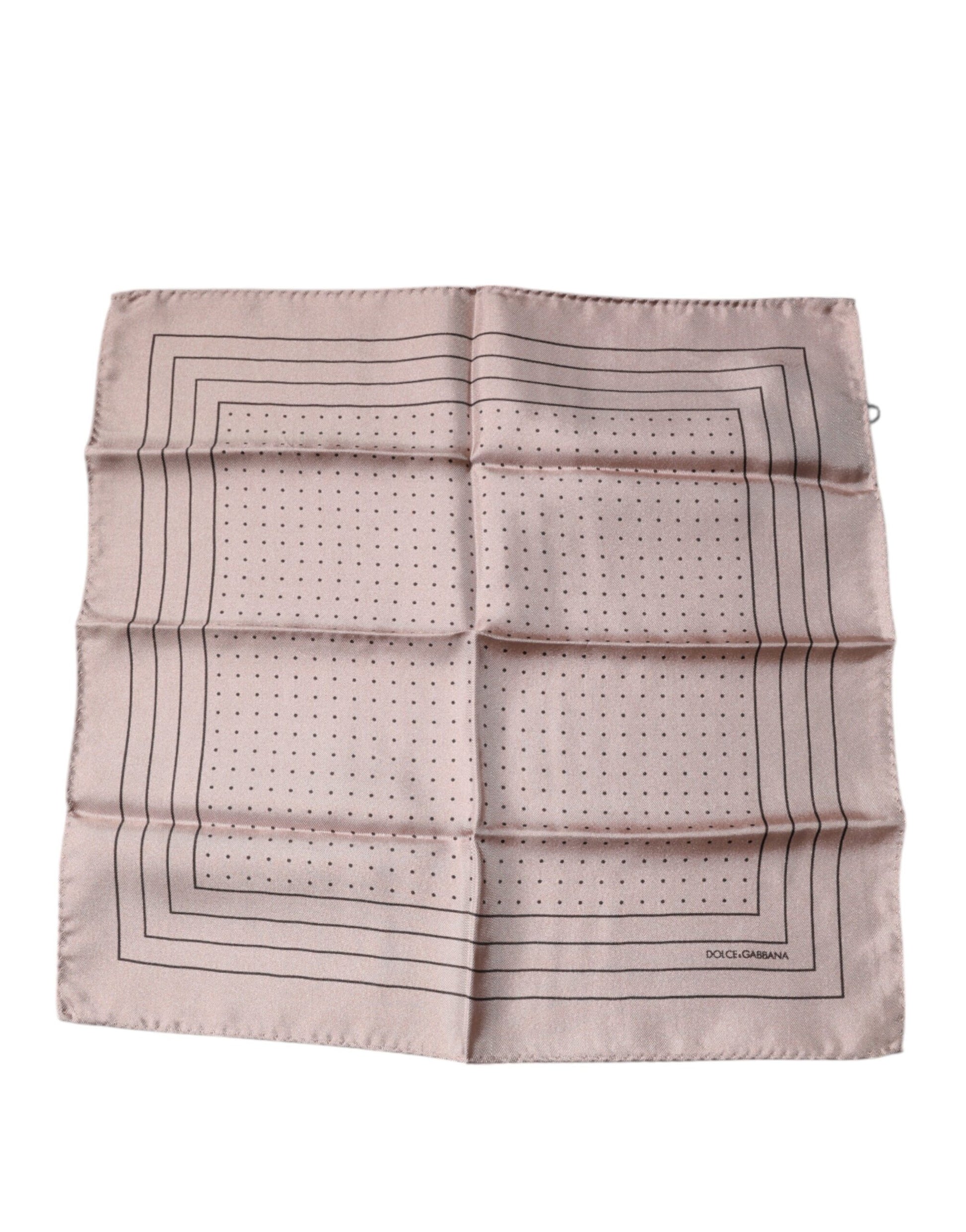 Pink Polka Dots Square Handkerchief Scarf