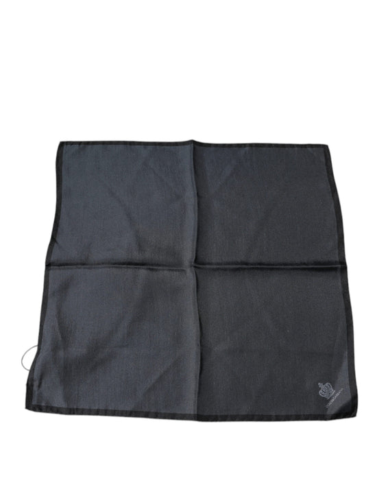 Dark Gray Crown Logo Square Handkerchief Scarf