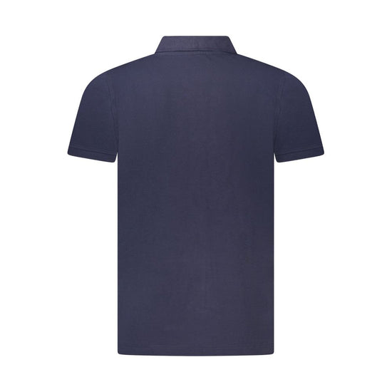 Blue Cotton Polo Shirt