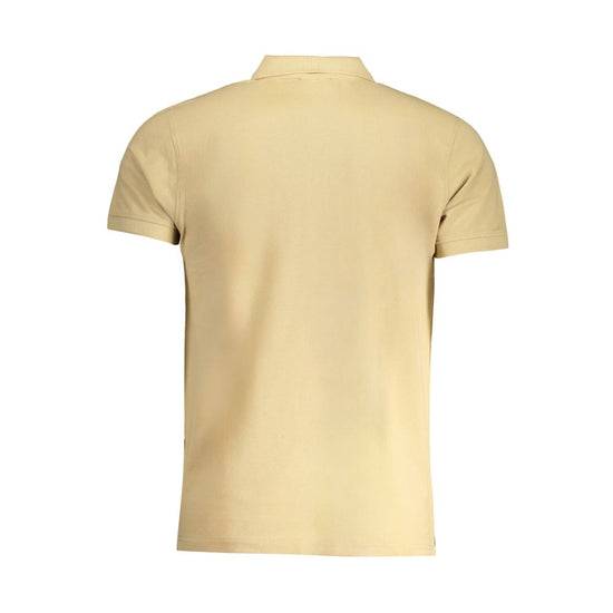 Beige Cotton Polo Shirt