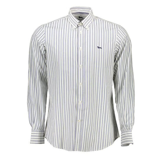 White Cotton Men Shirt