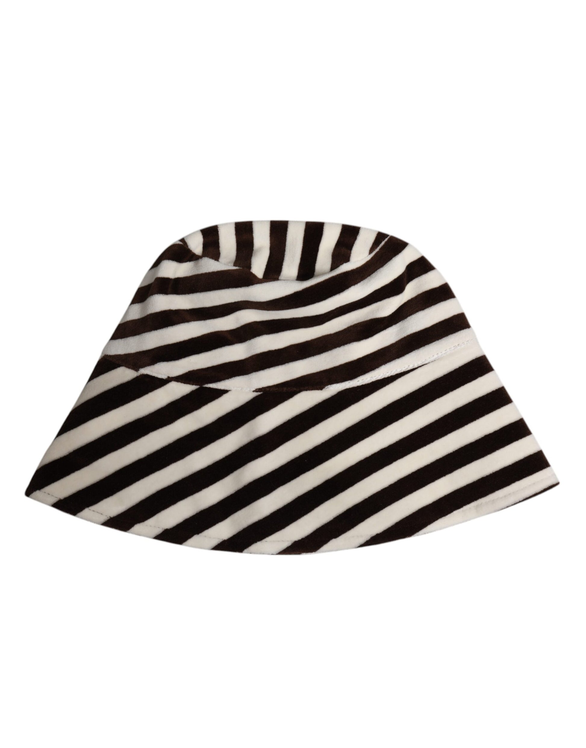 Black White Stripes Cotton Bucket Cap