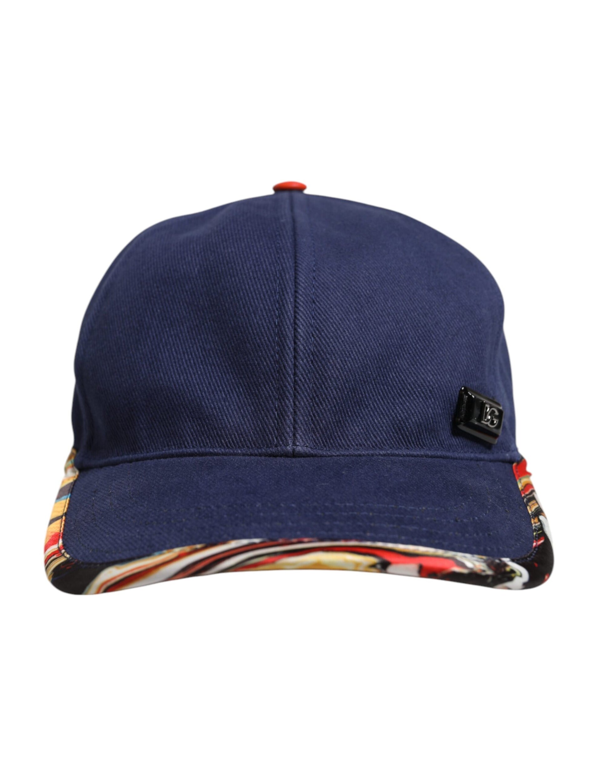 Blue Cotton 6 Panels Baseball Cap