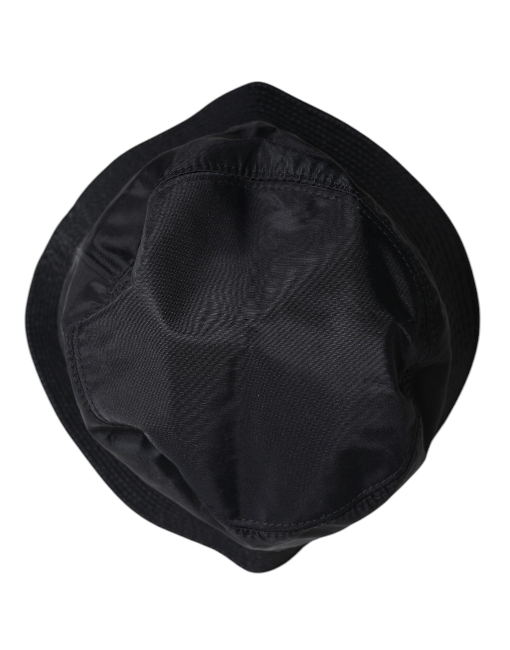 Black Cotton Wide Brim Bucket Hat