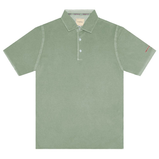 Green Cotton Polo Shirt