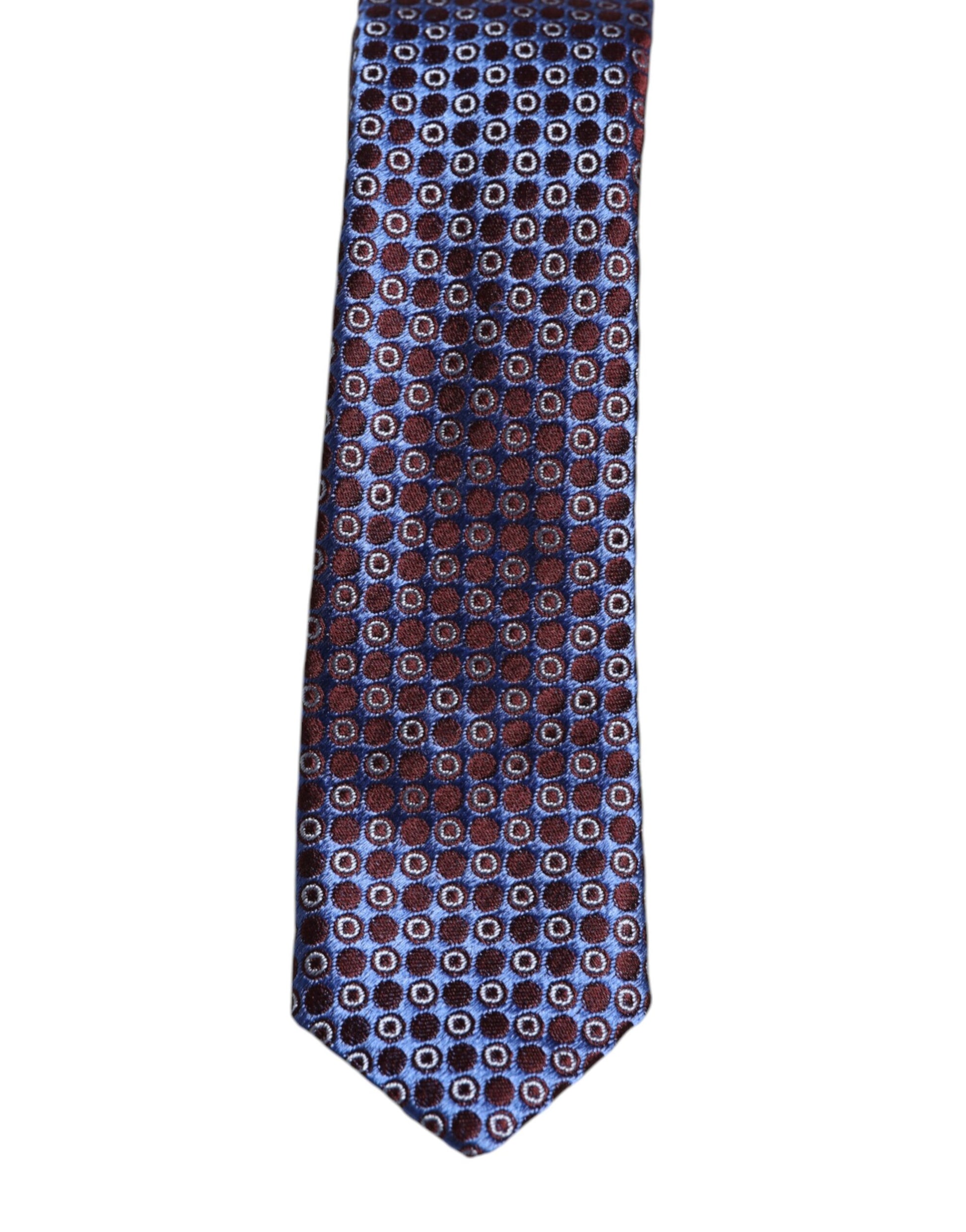 Multicolor Circles Silk Adjustable Necktie Tie