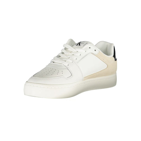 White Polyester Sneaker