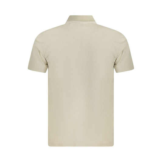 Beige Cotton Polo Shirt