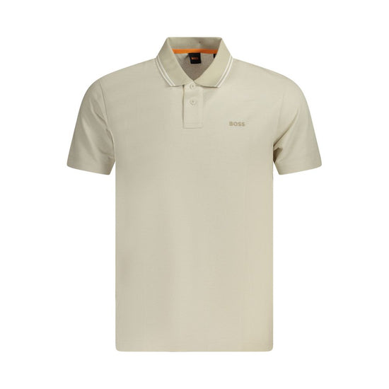 Beige Cotton Polo Shirt