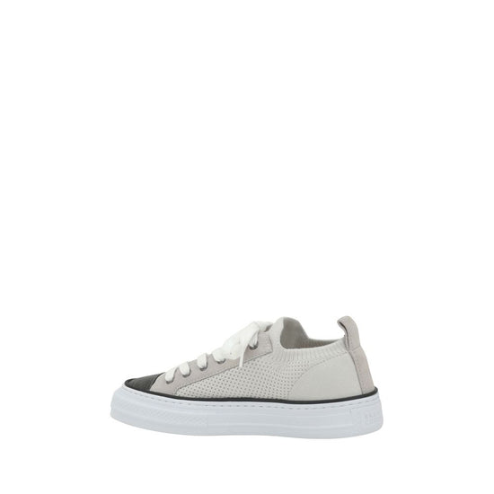 Mesh cotton and suede Sneakers