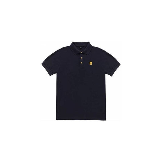 Blue Cotton Polo Shirt