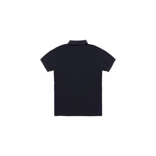 Blue Cotton Polo Shirt