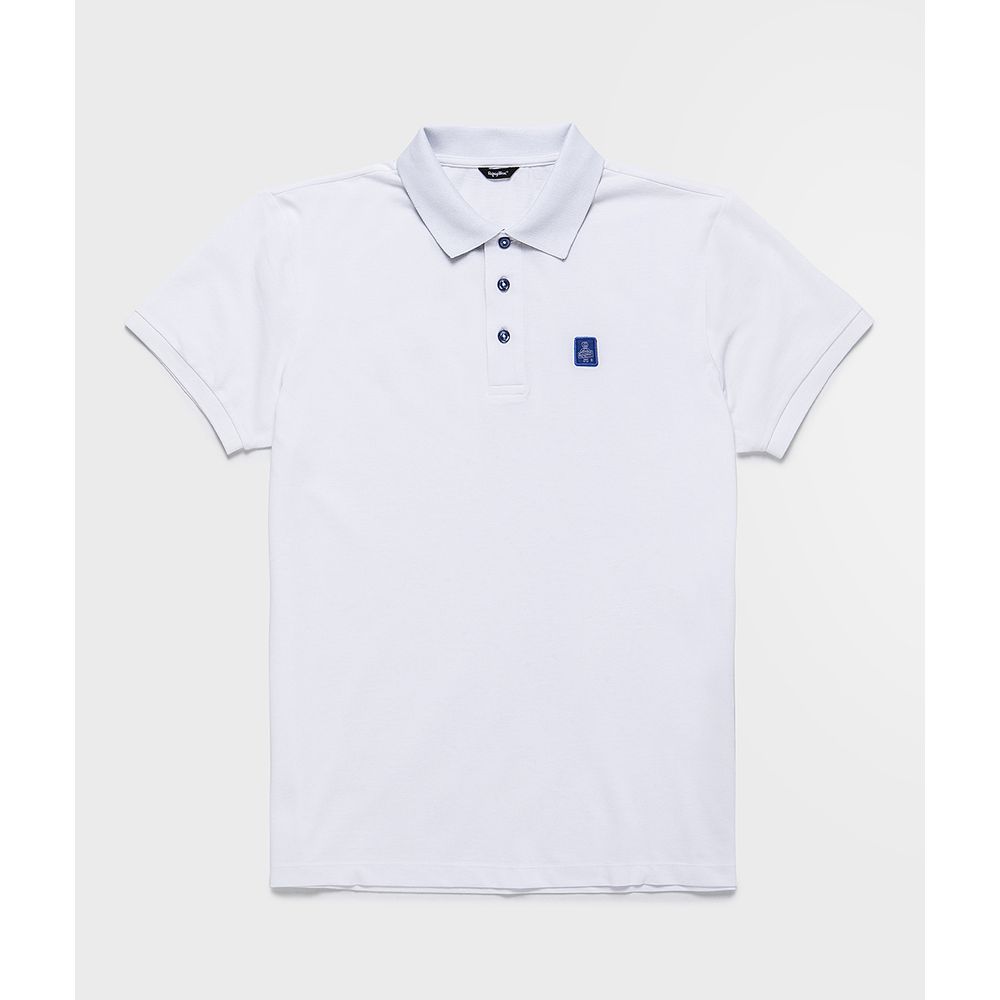 White Cotton Polo Shirt