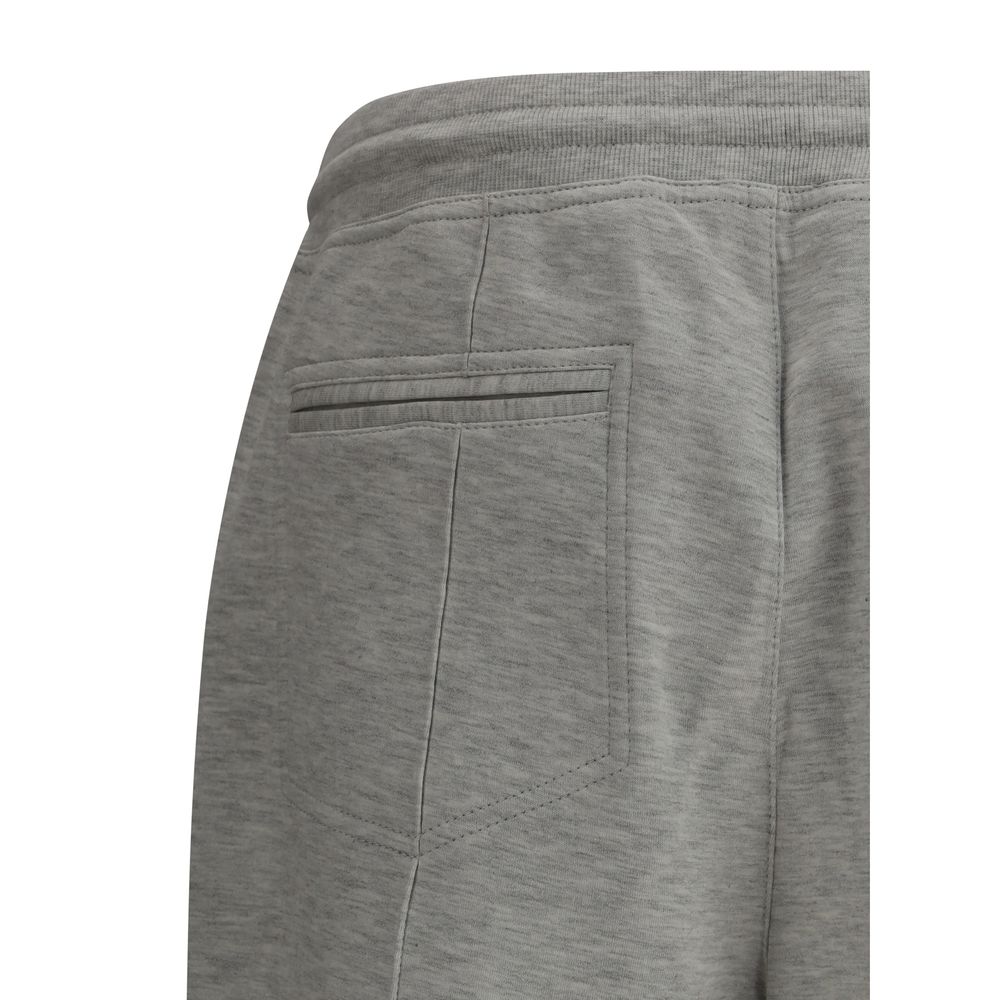 Sweatpants in cotton, cashmere, and silk.