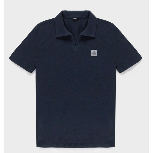 Blue Cotton Polo Shirt