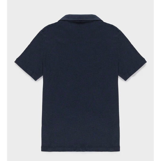 Blue Cotton Polo Shirt