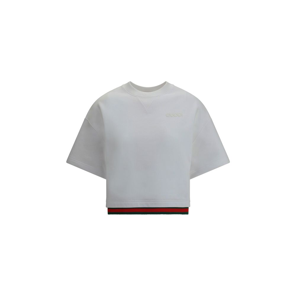 Cotton cropped T-shirt