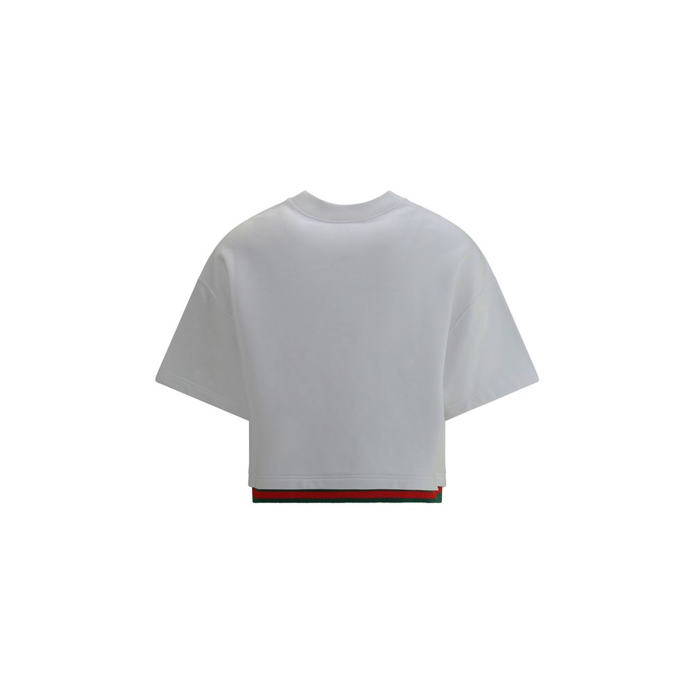 Cotton cropped T-shirt