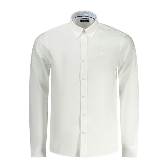 White Cotton Men Shirt