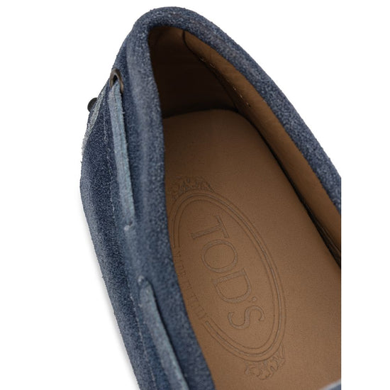 Blue Suede Leather Loafer