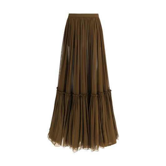 Flounced long Skirt