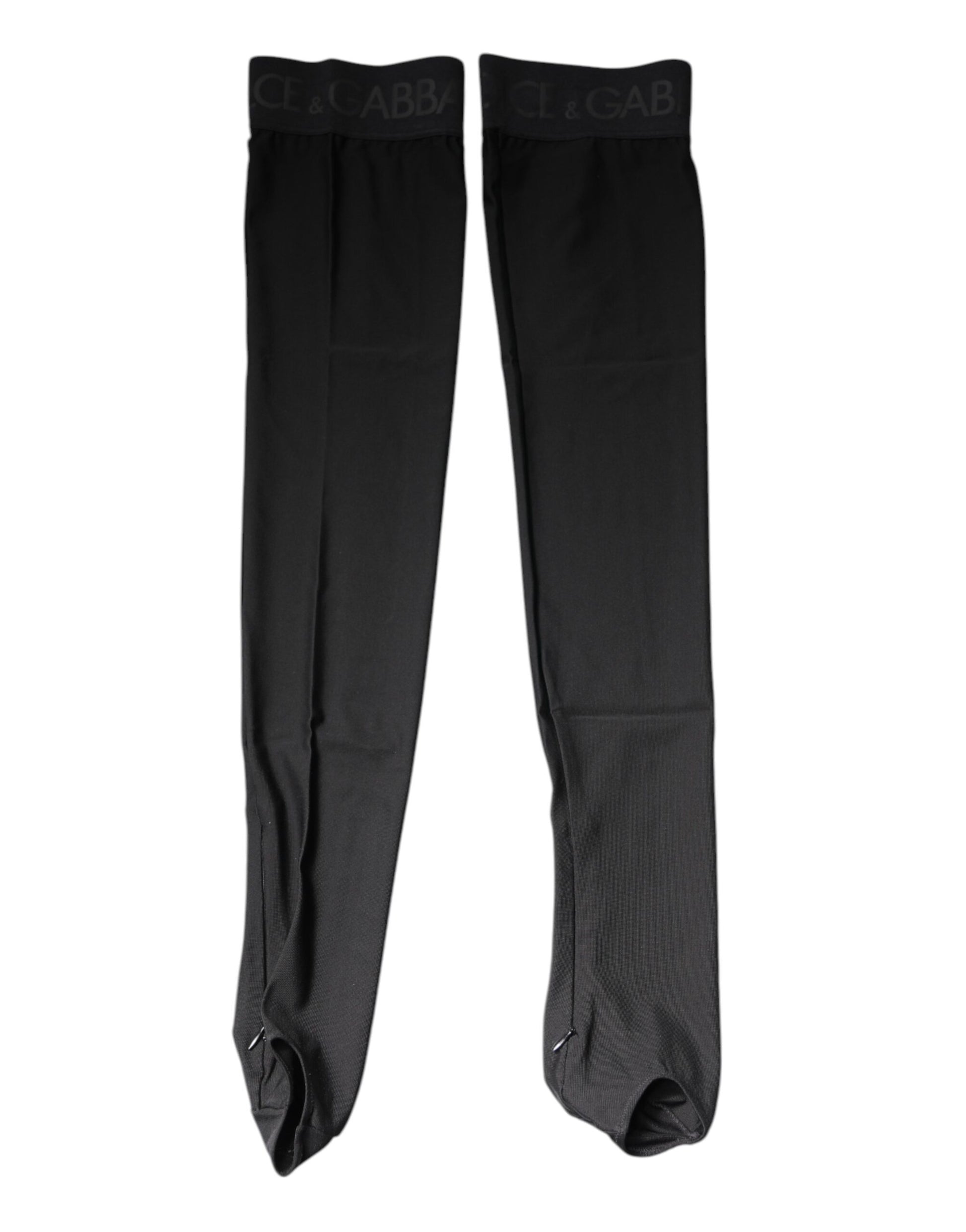 Black Viscose Stretch Over Calf Stockings Socks