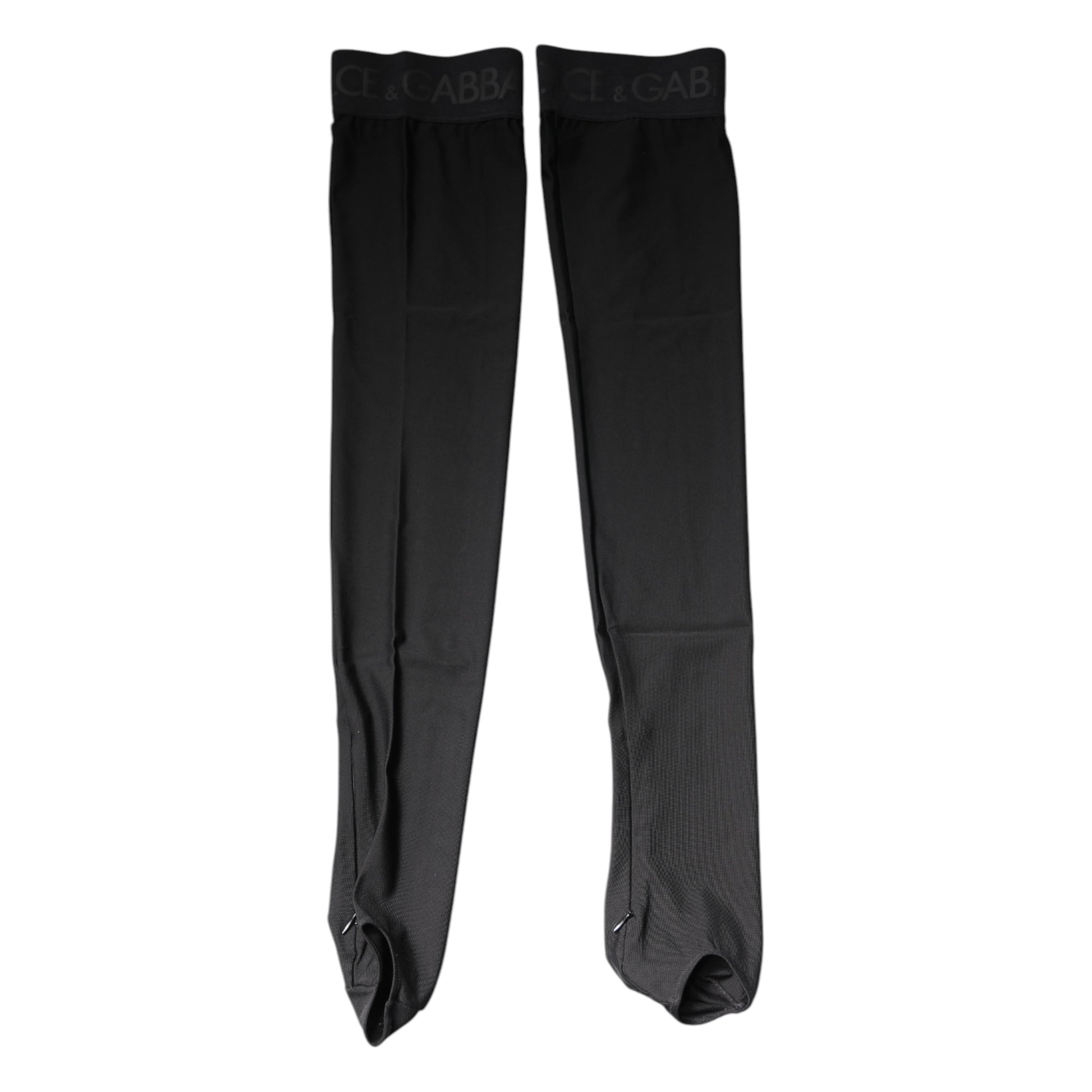 Black Viscose Stretch Over Calf Stockings Socks