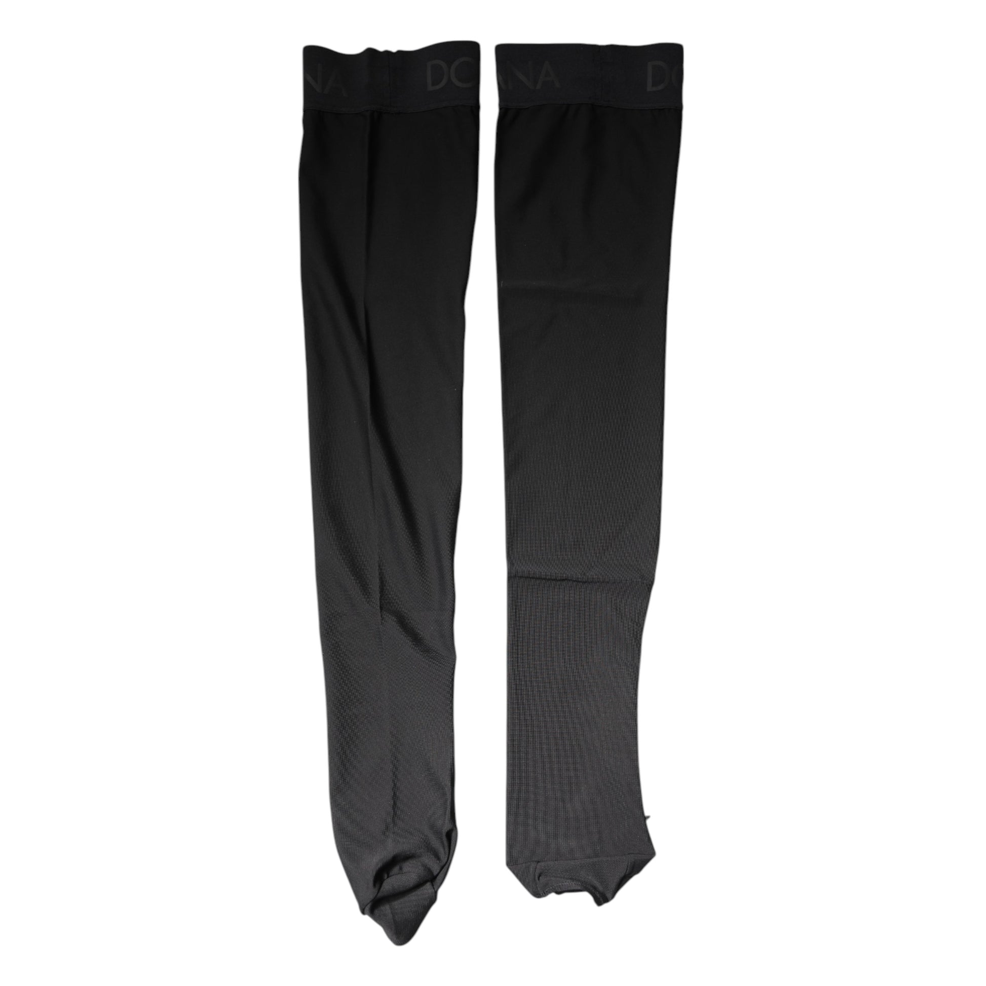 Black Viscose Stretch Over Calf Stockings Socks