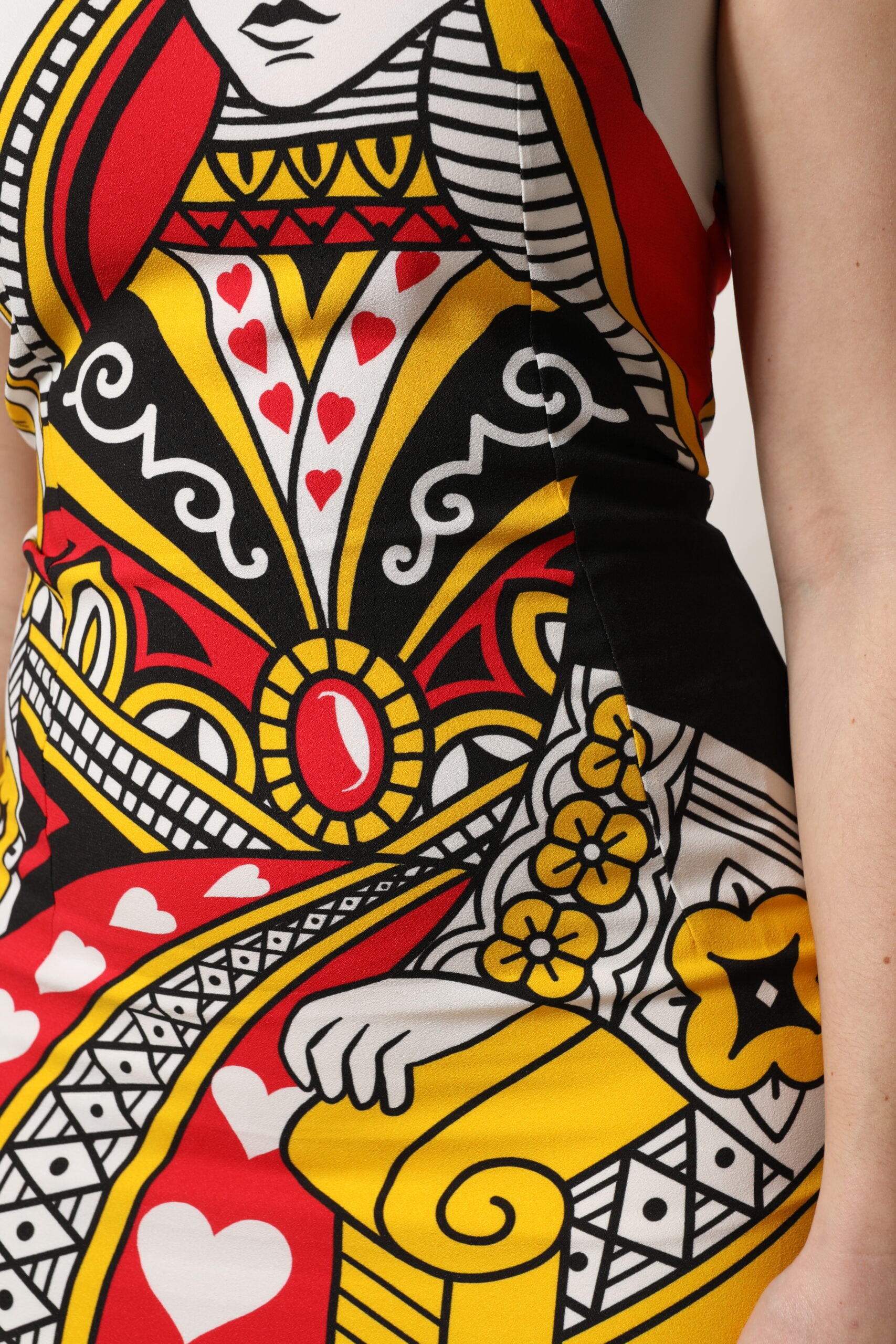 White Queen Of Hearts Sleeveless Maxi Dress