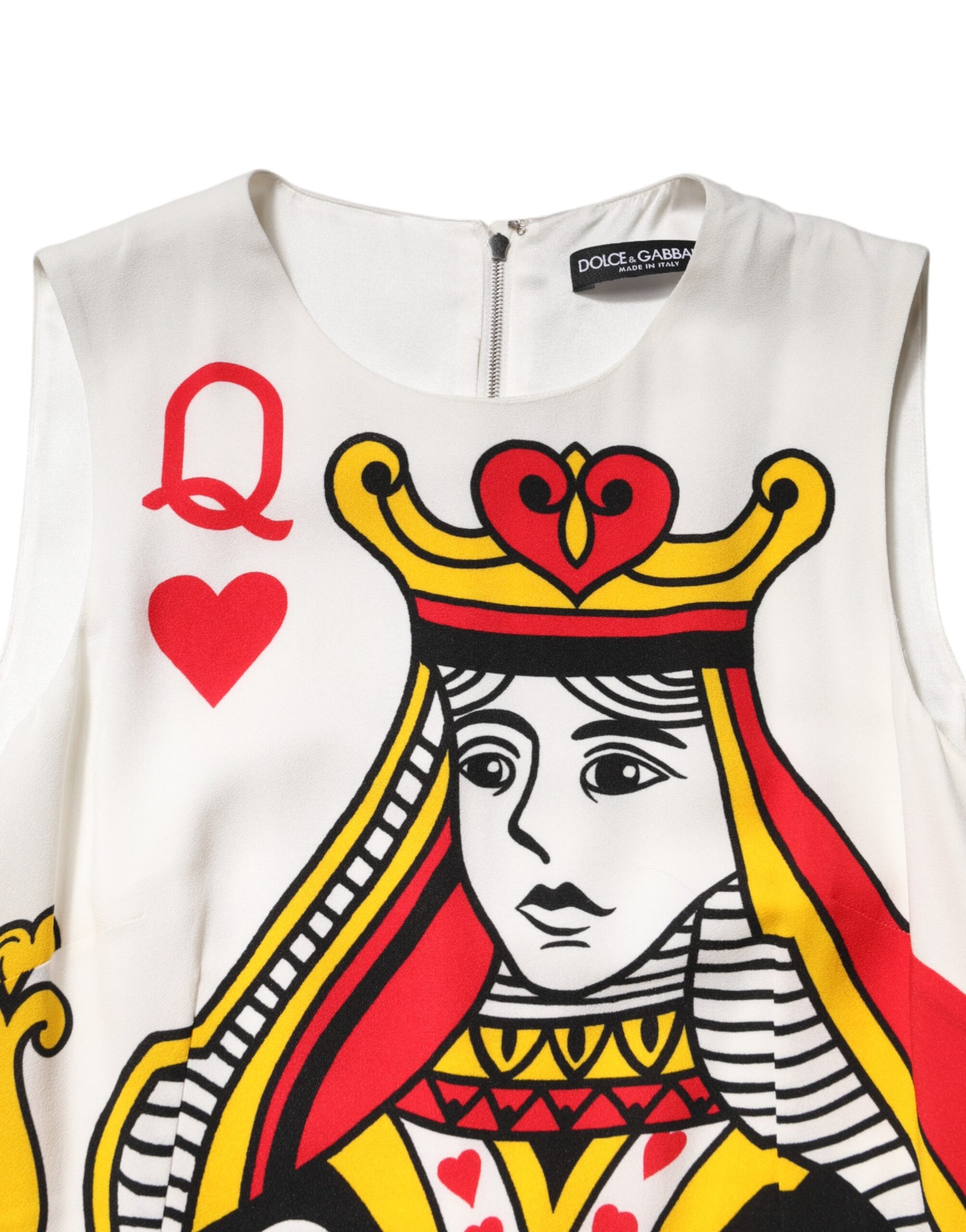 White Queen Of Hearts Sleeveless Maxi Dress