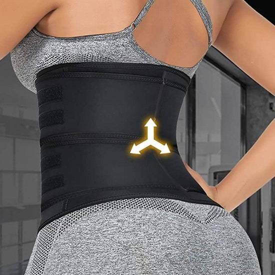 Cross-border sports women's waist trainer slimming belt sweaty adjustable zipper reinforced body shaping abdominal belt