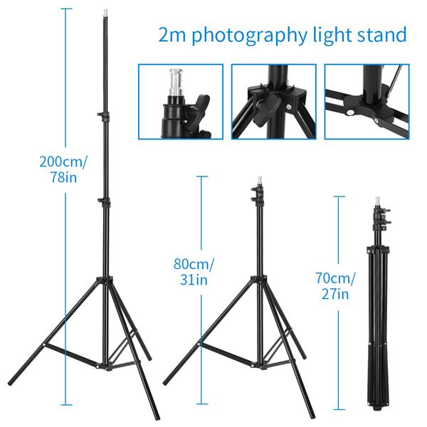 Softbox Lighting Kit Photo Equipment Studio Softbox with E27 Socket